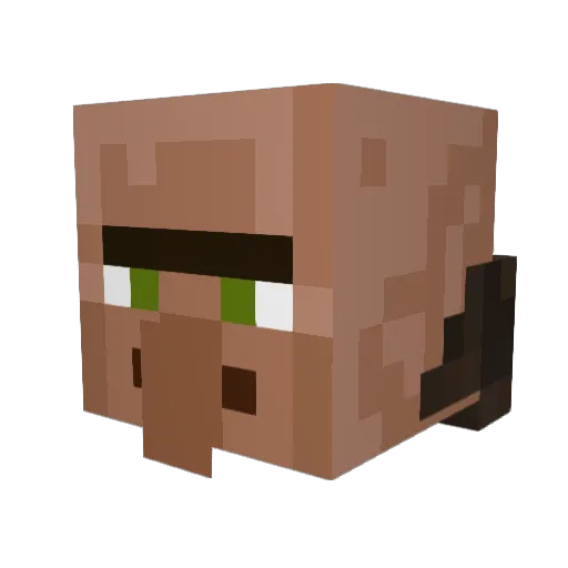 dobloon10 Minecraft avatar head, 3D render