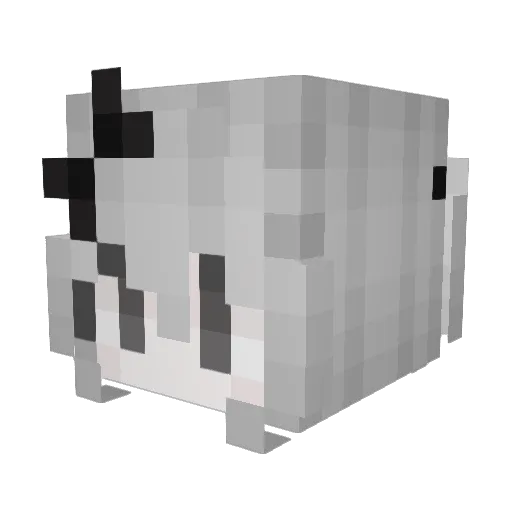 dobo Minecraft avatar head, 3D render