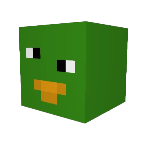 doc41 Minecraft avatar head, 3D render