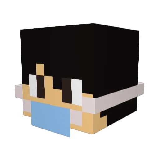 docb0t Minecraft avatar head, 3D render