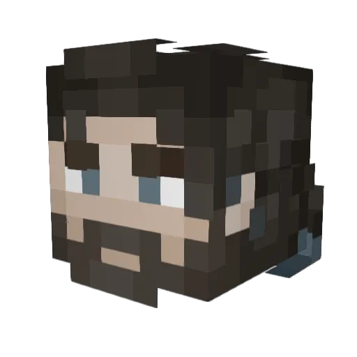docbenns Minecraft avatar head, 3D render