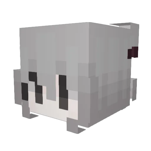 docena Minecraft avatar head, 3D render