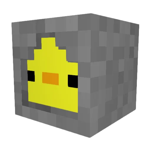 docilemanatee55 Minecraft avatar head, 3D render