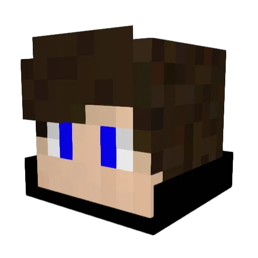 docjones Minecraft avatar head, 3D render