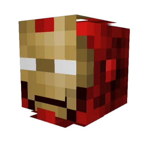 dockg Minecraft avatar head, 3D render