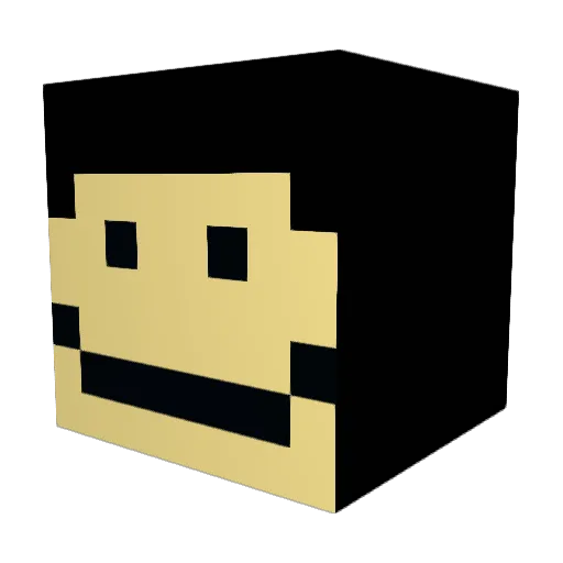 dockkkk Minecraft avatar head, 3D render