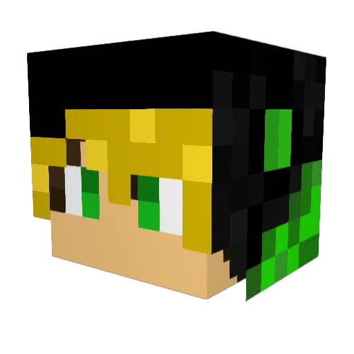 docsagon Minecraft avatar head, 3D render