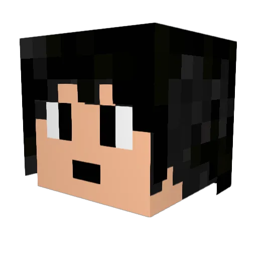 doctapeppa Minecraft avatar head, 3D render