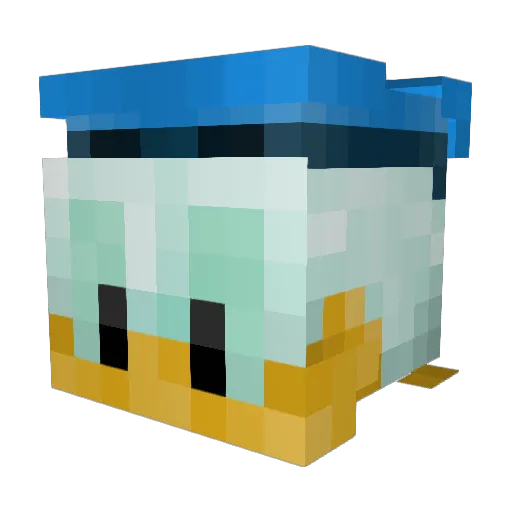 docterpro Minecraft avatar head, 3D render