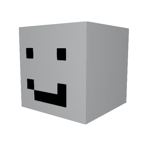 doctl Minecraft avatar head, 3D render