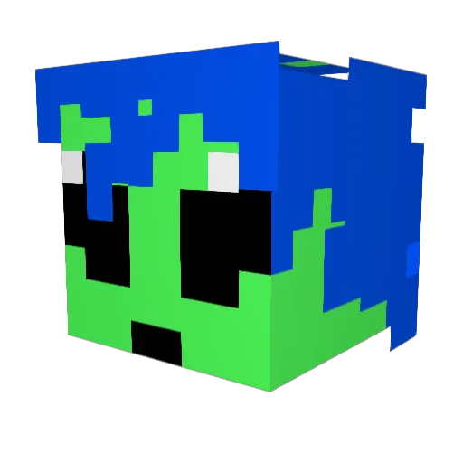 doctoPloctor Minecraft avatar head, 3D render
