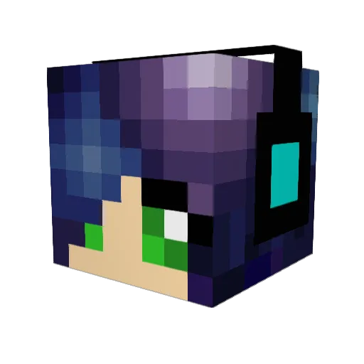 doctor612 Minecraft avatar head, 3D render