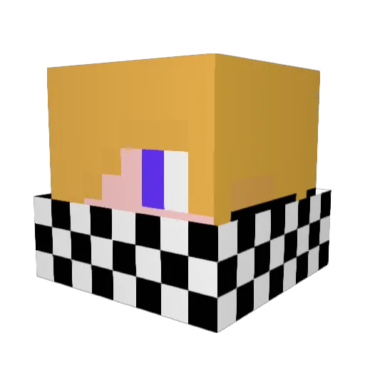 doctor__m Minecraft avatar head, 3D render