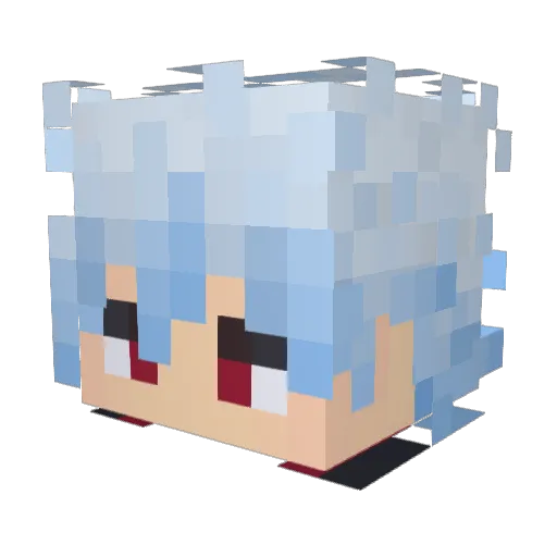 doctorbeetle Minecraft avatar head, 3D render