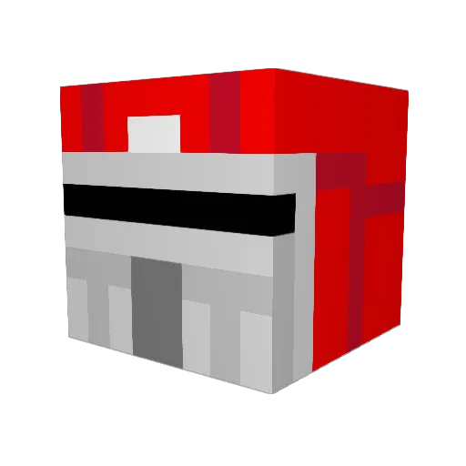doctordamage Minecraft avatar head, 3D render