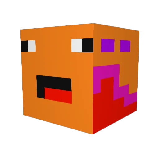 doctordasher Minecraft avatar head, 3D render