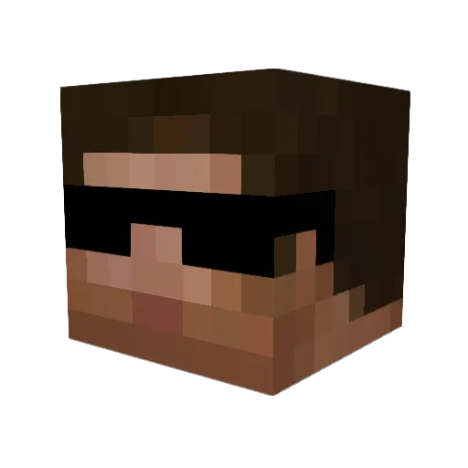 doctormadra Minecraft avatar head, 3D render