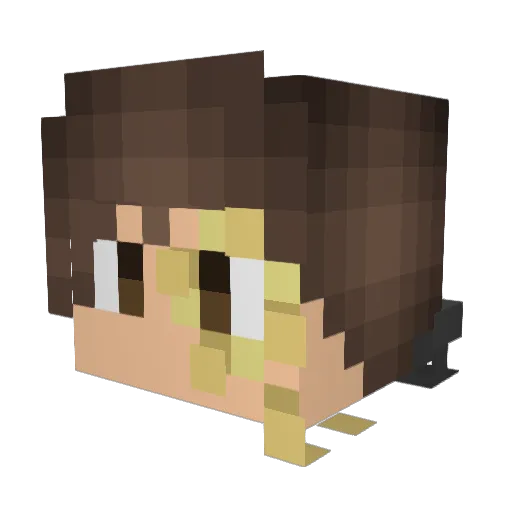 doddanat Minecraft avatar head, 3D render