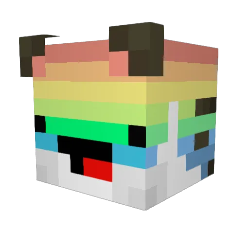 doddie11 Minecraft avatar head, 3D render
