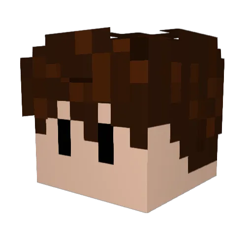 dodeszzz Minecraft avatar head, 3D render