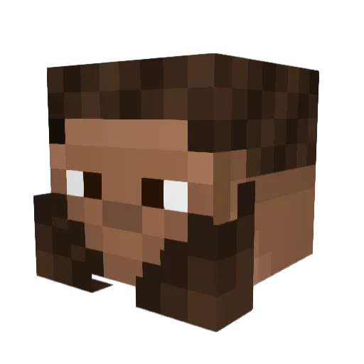 dodgerzrule Minecraft avatar head, 3D render