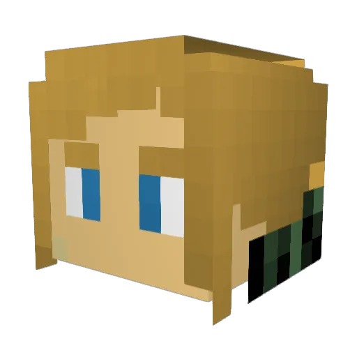 dodgingweaver Minecraft avatar head, 3D render