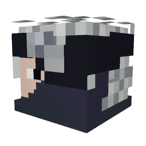 dodoX77 Minecraft avatar head, 3D render