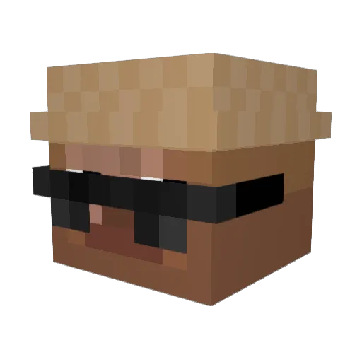 dodoYui Minecraft avatar head, 3D render