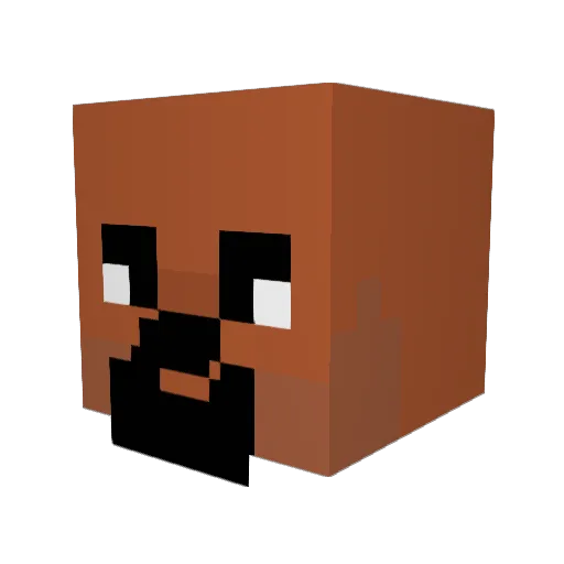 dodo_cheese Minecraft avatar head, 3D render