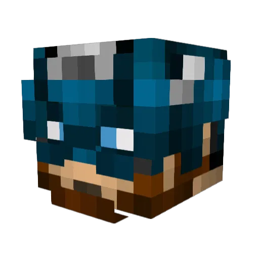 dodobo3 Minecraft avatar head, 3D render