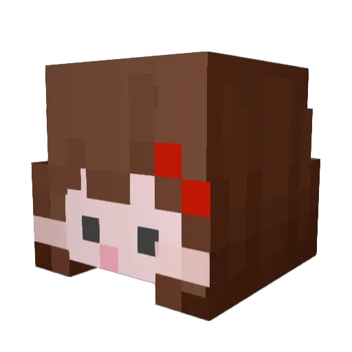 doeiiya Minecraft avatar head, 3D render