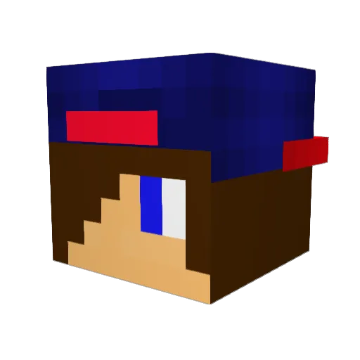doeke12 Minecraft avatar head, 3D render