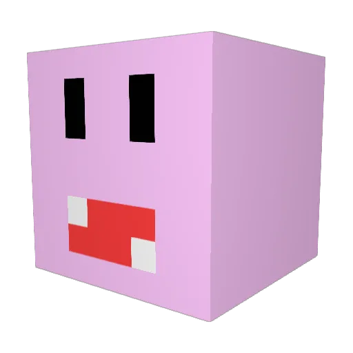 doezers Minecraft avatar head, 3D render