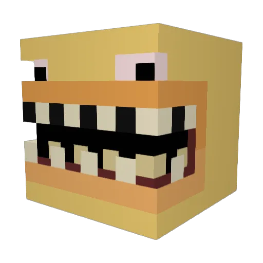 doffez Minecraft avatar head, 3D render