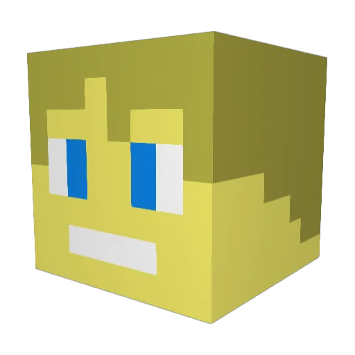 doffol Minecraft avatar head, 3D render