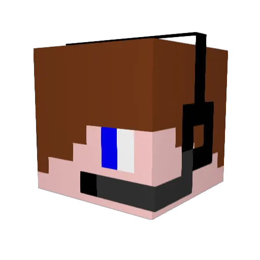 dofusmichi Minecraft avatar head, 3D render