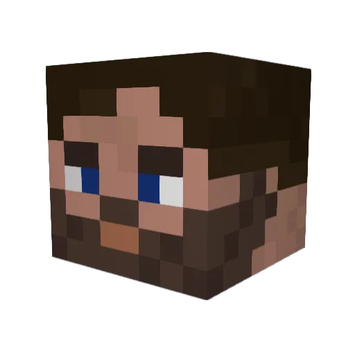 dog321123 Minecraft avatar head, 3D render