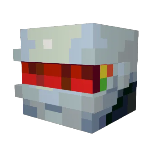 dog42069 Minecraft avatar head, 3D render