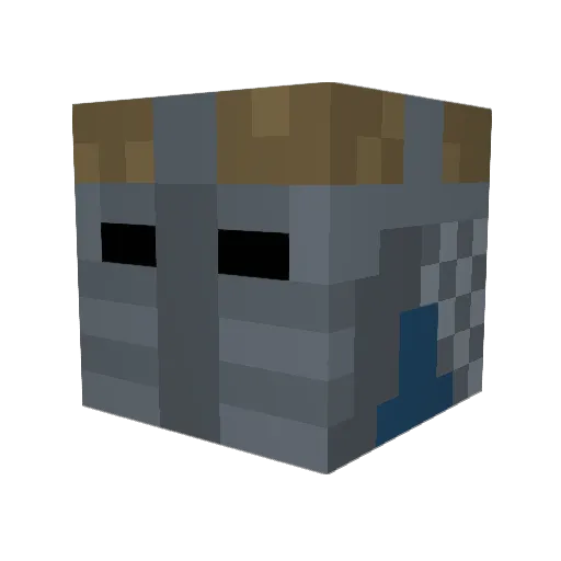 dog78ware Minecraft avatar head, 3D render