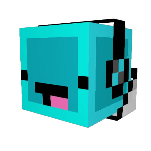 dogabelle Minecraft avatar head, 3D render