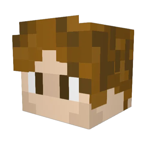 dogacc_ Minecraft avatar head, 3D render