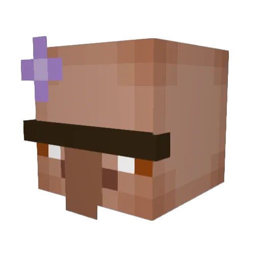 dogaroon Minecraft avatar head, 3D render