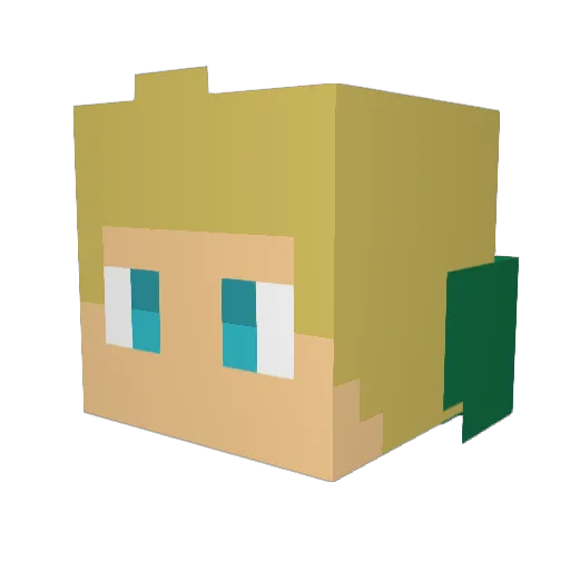 dogboy678 Minecraft avatar head, 3D render