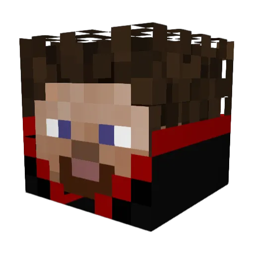 dogboyxsl Minecraft avatar head, 3D render