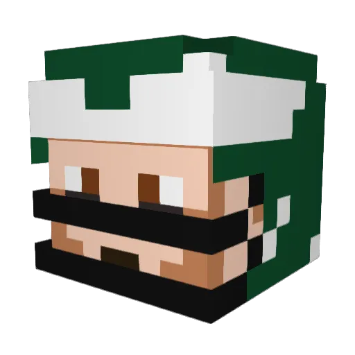dogcat102 Minecraft avatar head, 3D render