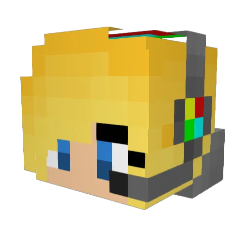 dogcat30 Minecraft avatar head, 3D render