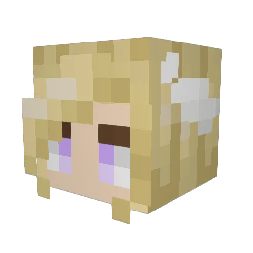 dogeballer Minecraft avatar head, 3D render