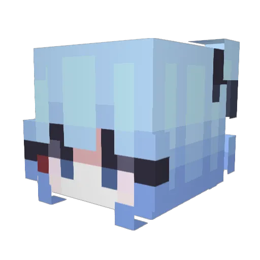 dogedie Minecraft avatar head, 3D render