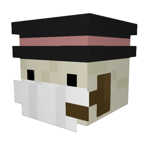 dogeni Minecraft avatar head, 3D render