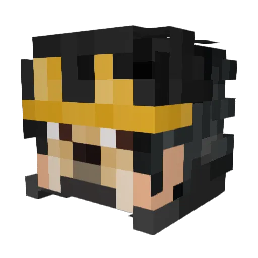 dogetaro_kujo Minecraft avatar head, 3D render